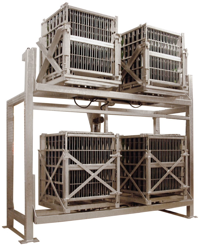 Gyropalette four cages for sparkling wines